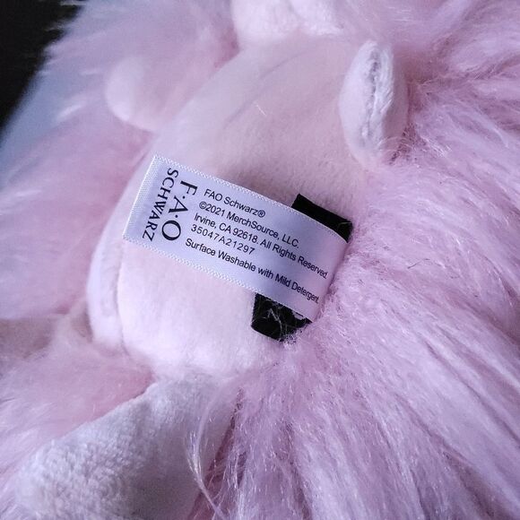 FAO Schwarz Sparklers Pink Gold Hedgehog 8” Plush Stuffed Animal Fluffy - Picture 11 of 11